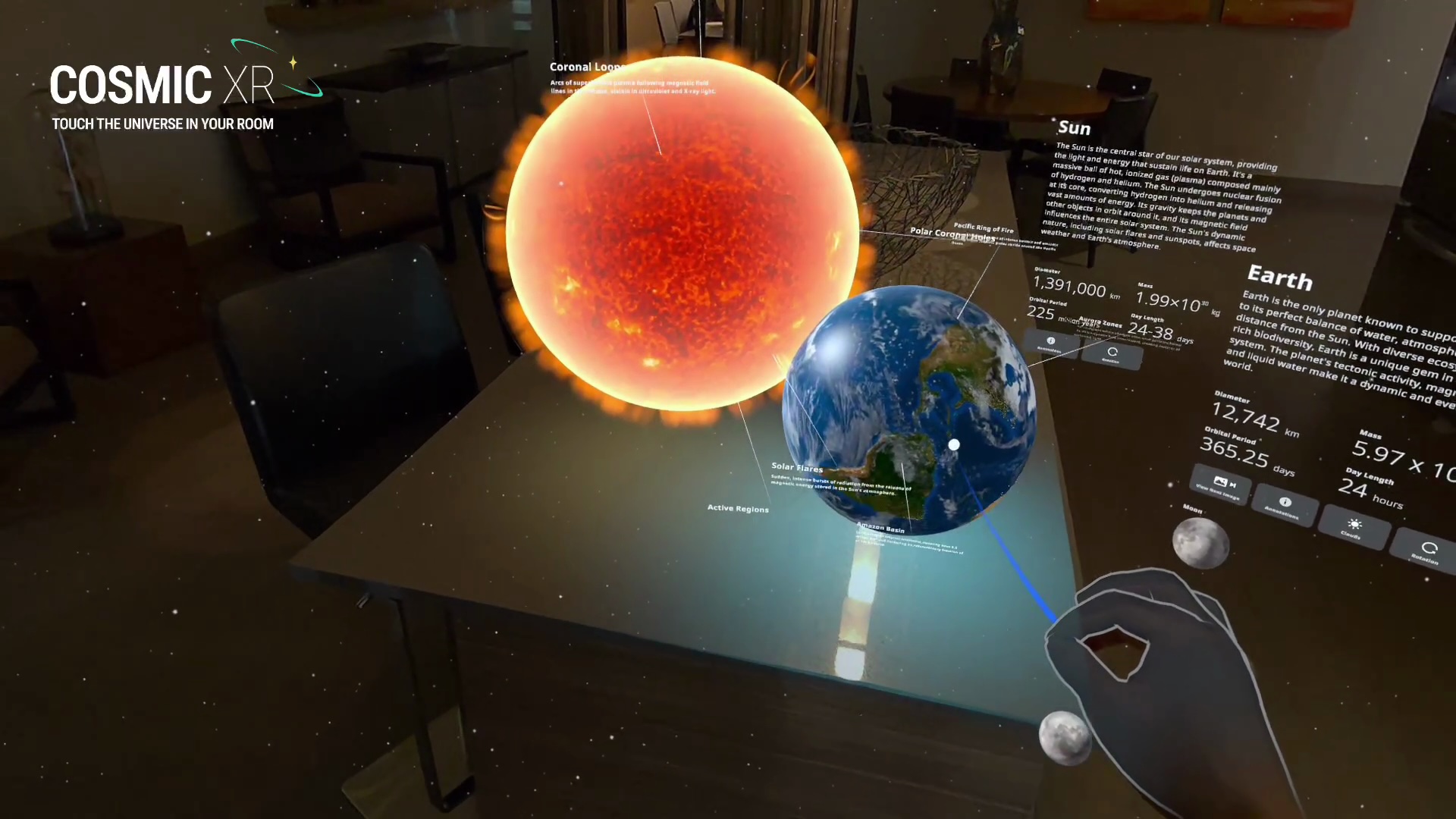 Cosmic XR – Lighting on Physical Surfaces